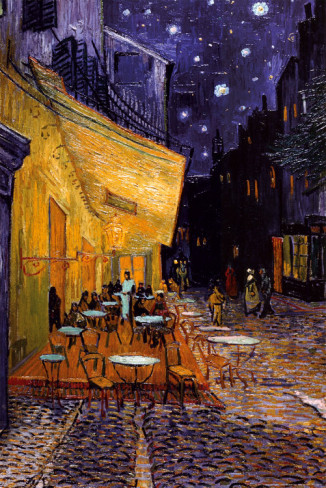 The Cafe Terrace on the Place du Forum, Arles, at Night - Van Gogh Painting On Canvas